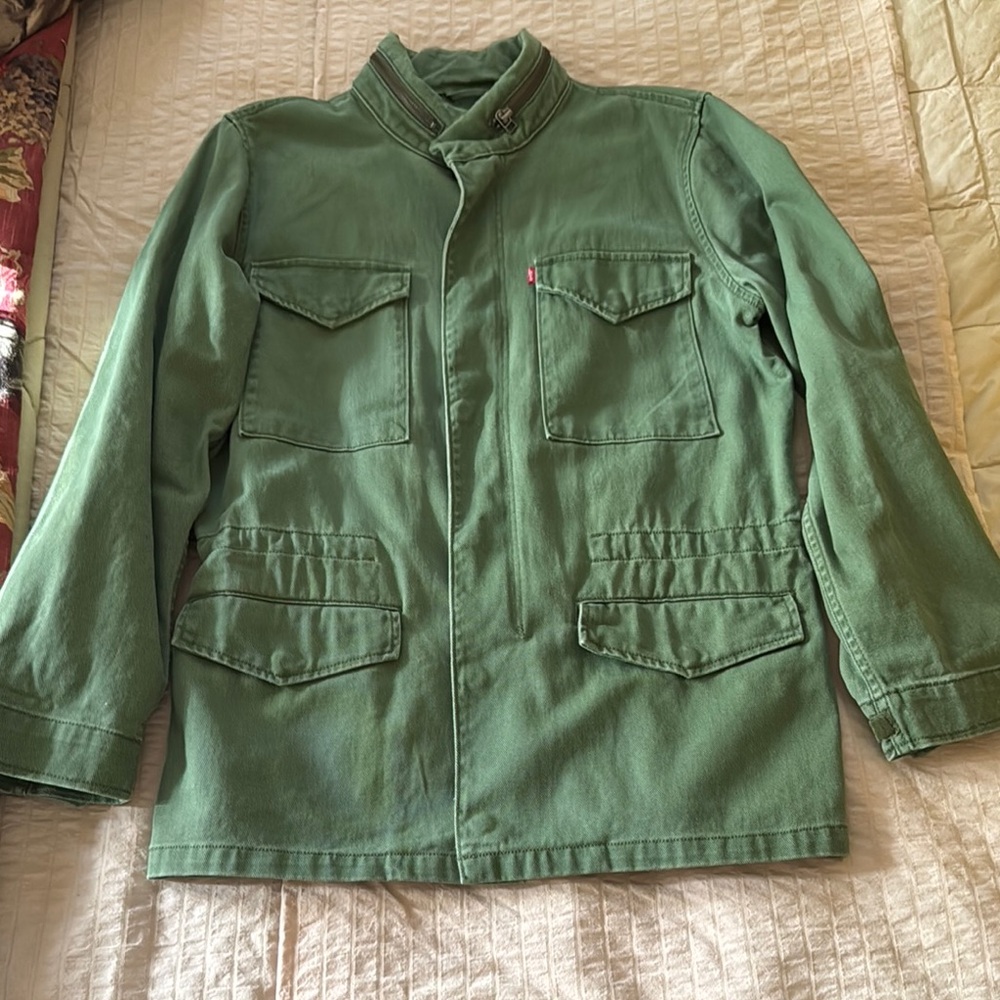 Levi's Green Military-Style Cotton Jacket